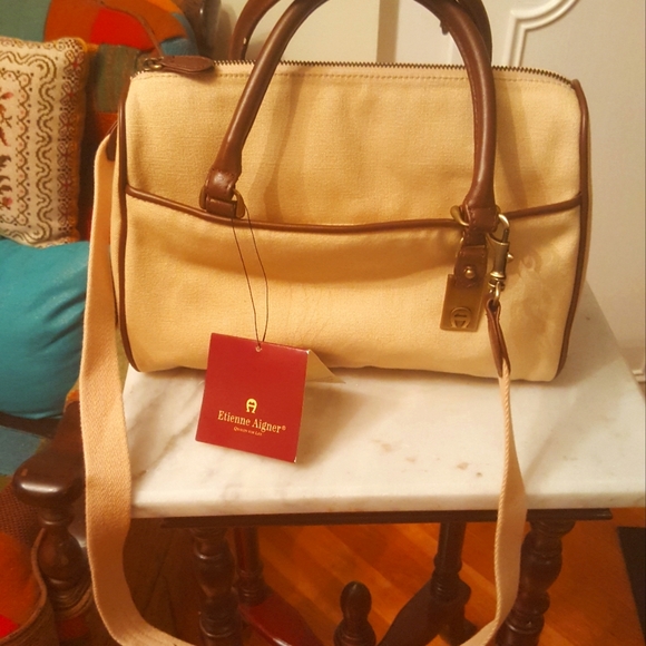 Etienne Aigner Canvas Collection Bag - Picture 1 of 11